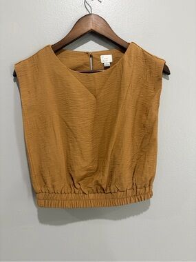 a new day Sleeveless Elastic-Hem Top